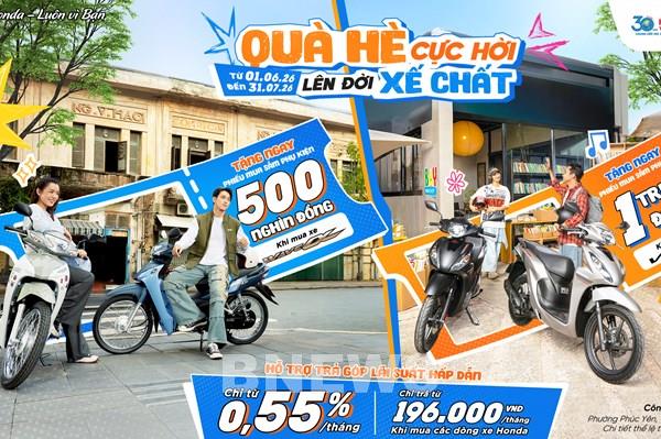 Honda Việt Nam tung ưu đãi mùa hè cho loạt xe máy đến hết tháng 7