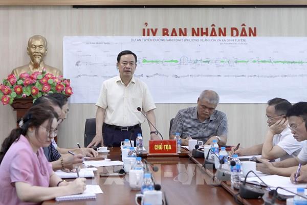 Phú Thọ thúc tiến độ dự án Vành đai 5, gỡ nút thắt mặt bằng