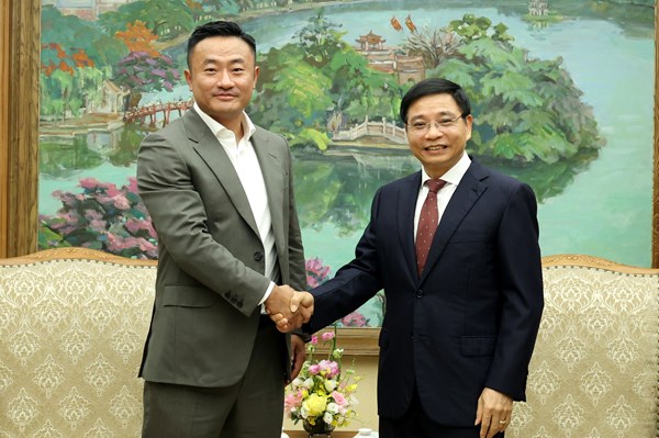Phó Thủ tướng Nguyễn Văn Thắng tiếp Tổng Giám đốc điều hành Tập đoàn Bybit