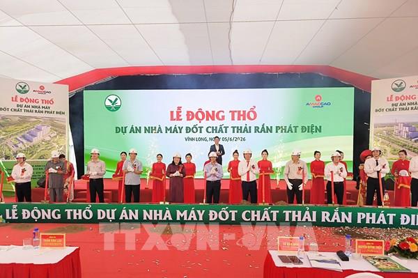 Khởi công nhà máy đốt chất thải rắn phát điện công suất 650 tấn/ ngày
