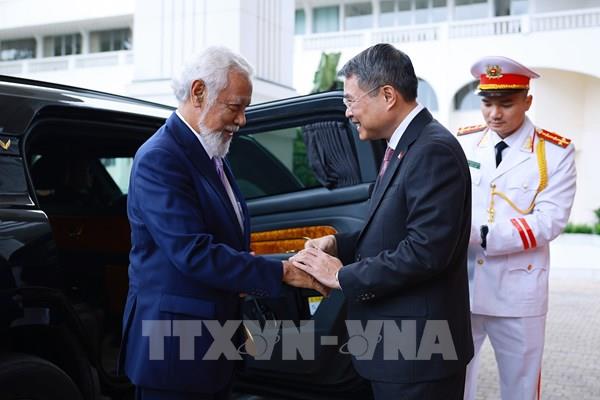 Thủ tướng Lê Minh Hưng chủ trì lễ đón chính thức Thủ tướng Timor-Leste