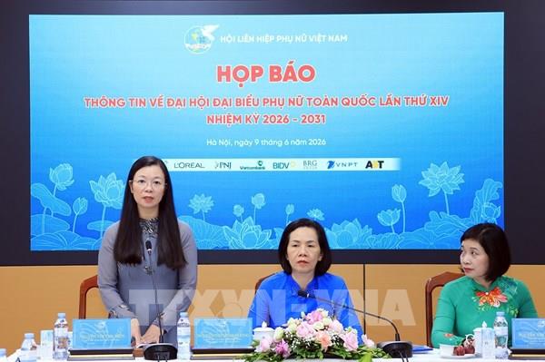 Đại hội đại biểu Phụ nữ toàn quốc lần thứ XIV diễn ra từ 17- 18/6/2026