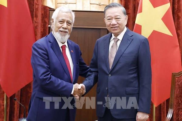 Tổng Bí thư, Chủ tịch nước Tô Lâm tiếp Thủ tướng Timor-Leste