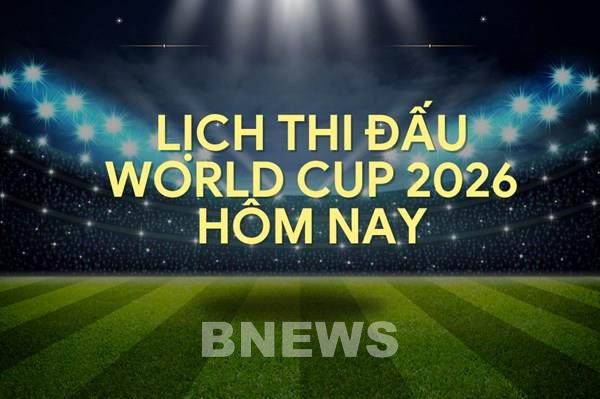 Lịch thi đấu World Cup 2026 hôm nay ngày 11/6