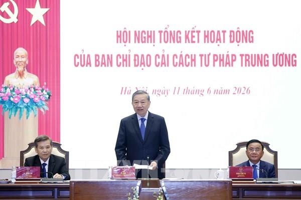 Tổng Bí thư, Chủ tịch nước Tô Lâm: Cải cách tư pháp giai đoạn mới, bảo vệ công lý và kiến tạo niềm tin