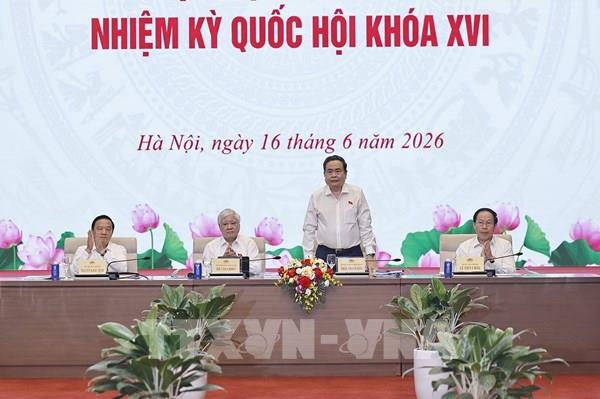 Chủ tịch Quốc hội Trần Thanh Mẫn chủ trì Hội nghị triển khai Định hướng lập pháp nhiệm kỳ khóa XVI