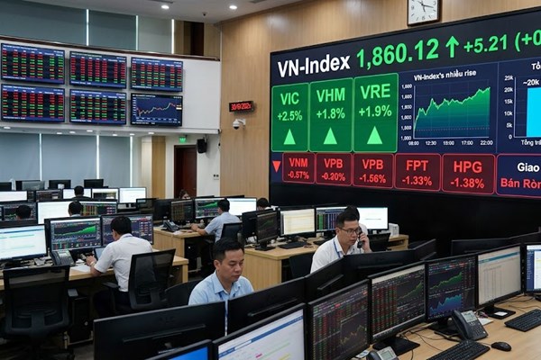 VN-Index tăng điểm giữa áp lực bán ròng của khối ngoại