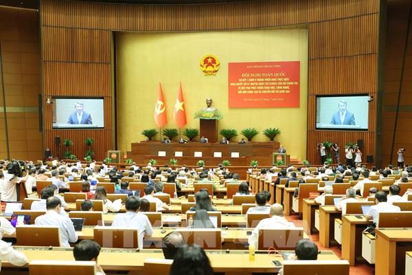 Hội nghị toàn quốc sơ kết 1 năm 6 tháng triển khai thực hiện Nghị quyết số 57 -NQ/TW của Bộ Chính trị