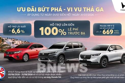 Honda giảm giá HR-V, ưu đãi 100% phí trước bạ cho nhiều mẫu ô tô