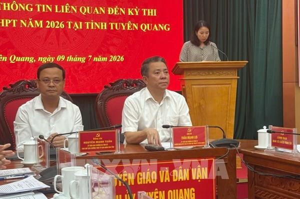 Khởi tố 4 đối tượng liên quan đến Kỳ thi tốt nghiệp THPT năm 2026 tại Tuyên Quang
