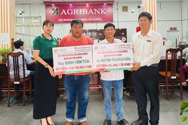 Bảo hiểm Agribank Kiên Giang chi trả quyền lợi bảo hiểm Bảo an tín dụng