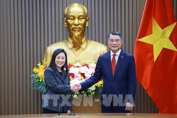 Thủ tướng Chính phủ Lê Minh Hưng tiếp Đại sứ Hoa Kỳ Jennifer Wicks