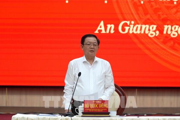 Phó Thủ tướng Hồ Quốc Dũng: An Giang ưu tiên tháo gỡ khó khăn sản xuất, phát huy ngành hàng chủ lực