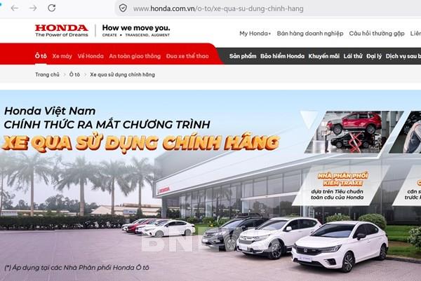 Honda Việt Nam ra mắt chuyên trang U-Select cho xe cũ chính hãng