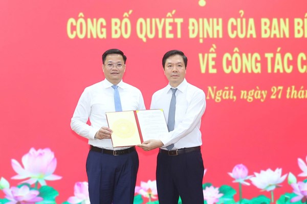 Thứ trưởng Bộ Tài chính Nguyễn Đức Tâm được giới thiệu để bầu Chủ tịch UBND tỉnh Quảng Ngãi