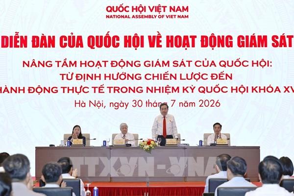 Chủ tịch Quốc hội Trần Thanh Mẫn: Giám sát có trọng tâm, trách nhiệm được xác định, kết quả đo bằng chuyển biến thực tế