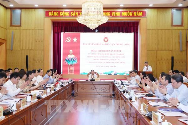 Trưởng Ban Tuyên giáo và Dân vận Trung ương: Báo chí cách mạng khẳng định vai trò dòng chảy thông tin chủ lưu, là tiếng nói của Đảng và nhân dân