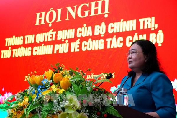 Đồng chí Hồ Thị Hoàng Yến giữ chức Phó Bí thư Thường trực Tỉnh ủy Tây Ninh