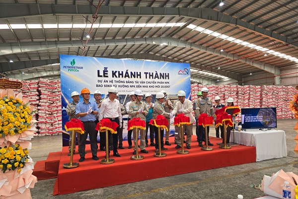 PVFCCo – Phú Mỹ khánh thành Hệ thống băng tải phân bón công suất 55 tấn/giờ
