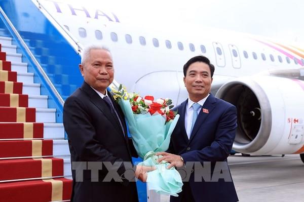 Chủ tịch Quốc hội kiêm Chủ tịch Hạ viện Vương quốc Thái Lan đến Hà Nội, bắt đầu thăm chính thức Việt Nam