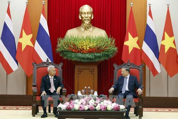Tổng Bí thư, Chủ tịch nước Tô Lâm tiếp Chủ tịch Quốc hội kiêm Chủ tịch Hạ viện Vương quốc Thái Lan