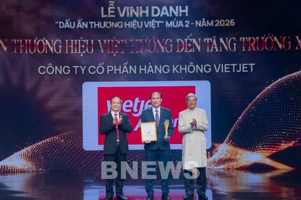 Vietjet khẳng định "Dấu ấn Thương hiệu Việt hướng tới tăng trưởng xanh"