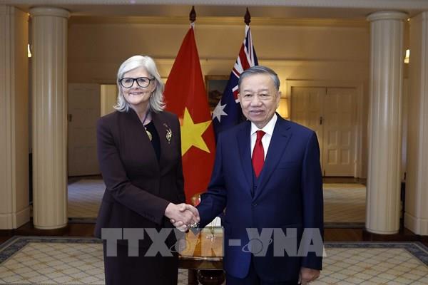 Lễ đón Tổng Bí thư, Chủ tịch nước Tô Lâm thăm cấp Nhà nước Australia