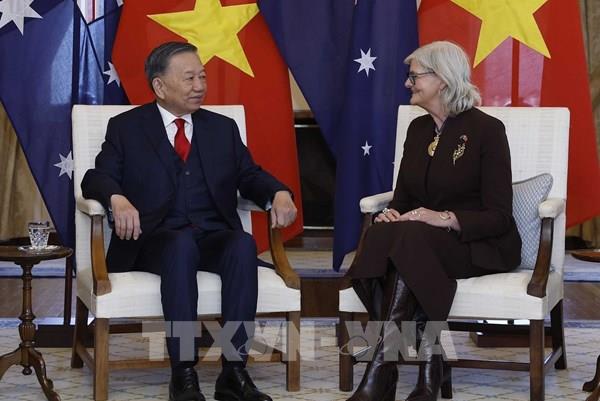 Tổng Bí thư, Chủ tịch nước Tô Lâm hội kiến Toàn quyền Australia