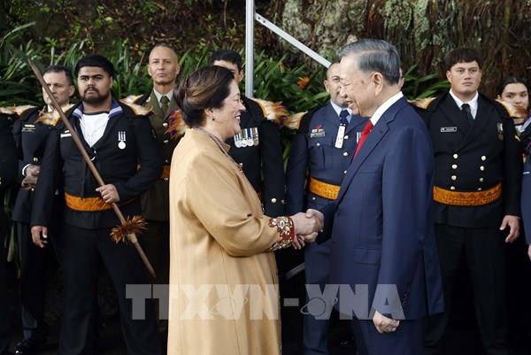 Lễ đón Tổng Bí thư, Chủ tịch nước Tô Lâm thăm cấp Nhà nước tới New Zealand
