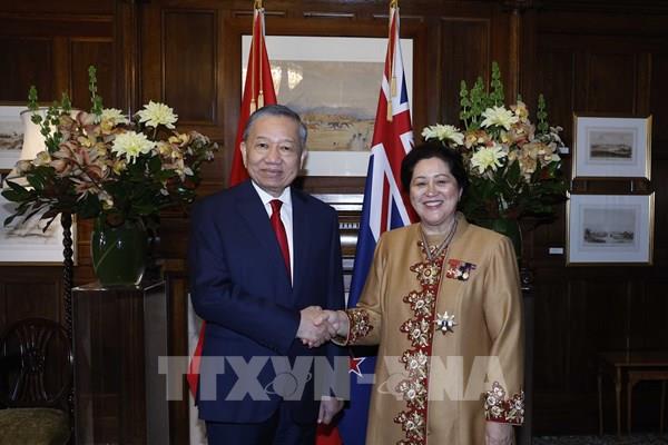 Tổng Bí thư, Chủ tịch nước Tô Lâm hội kiến Toàn quyền New Zealand