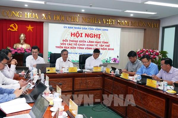 Lãnh đạo tỉnh Vĩnh Long đối thoại với các tổ chức kinh tế tập thể