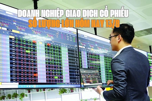 Chứng khoán hôm nay 13/8: 7 doanh nghiệp giao dịch cổ phiếu số lượng lớn
