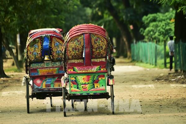 Sắc màu văn hóa trên những chiếc xích lô tại Bangladesh