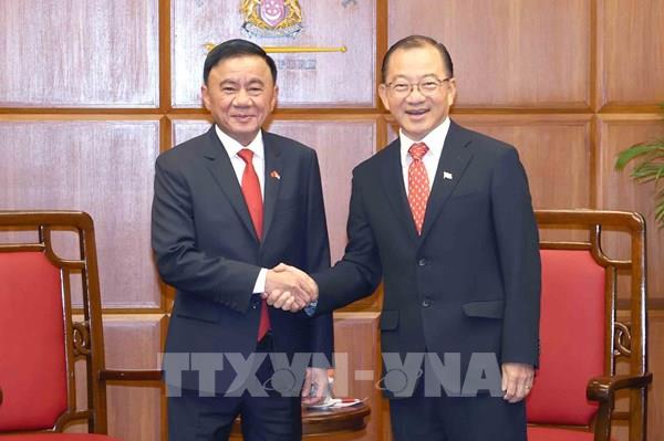 Ủy viên Bộ Chính trị, Thường trực Ban Bí thư Trần Cẩm Tú hội kiến Chủ tịch Quốc hội Singapore