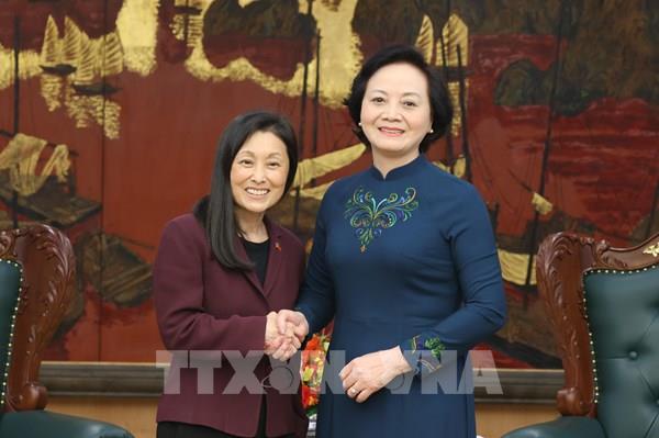 Phó Thủ tướng Chính phủ Phạm Thị Thanh Trà tiếp Đại sứ Hoa Kỳ tại Việt Nam Jennifer Wicks