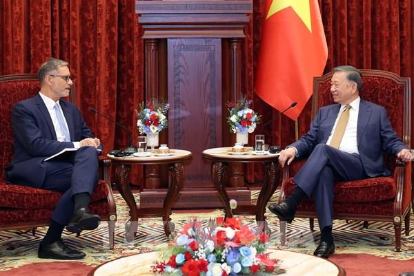 Tổng Bí thư, Chủ tịch nước Tô Lâm tiếp Đại sứ Cộng hòa Pháp tại Việt Nam