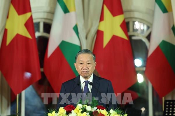 Tổng Bí thư, Chủ tịch nước Tô Lâm: Quan hệ hợp tác Việt Nam - Myanmar sẽ có những bước phát triển mới, thực chất hơn