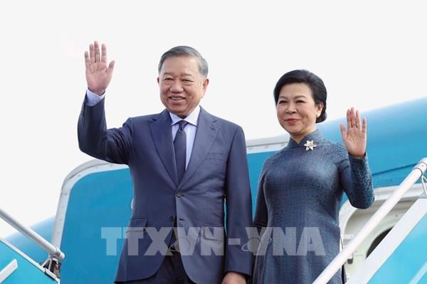 Tổng Bí thư, Chủ tịch nước Tô Lâm cùng Phu nhân lên đường thăm cấp Nhà nước tới Nga, thăm chính thức Pháp và dự Hội nghị Thượng đỉnh Không gian vũ trụ