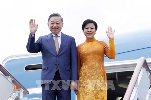 Tổng Bí thư, Chủ tịch nước Tô Lâm cùng Phu nhân bắt đầu thăm cấp Nhà nước Liên bang Nga