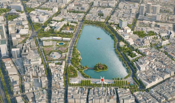 Diện mạo dự kiến khu vực hồ Hoàn Kiếm rộng 63,72 ha sau tái thiết
