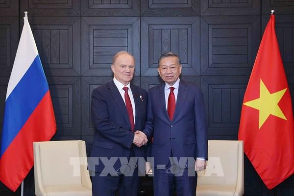 Tổng Bí thư, Chủ tịch nước Tô Lâm tiếp Chủ tịch Đảng Cộng sản Liên bang Nga