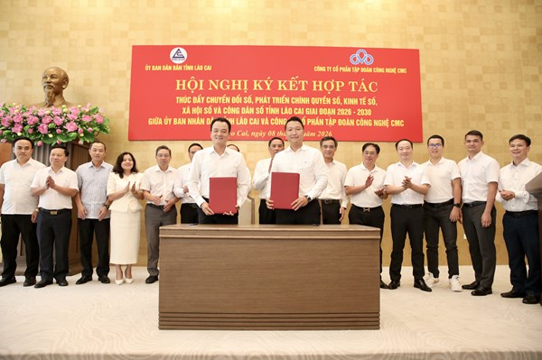 Lào Cai và CMC hợp tác phát triển chính quyền số, kinh tế số