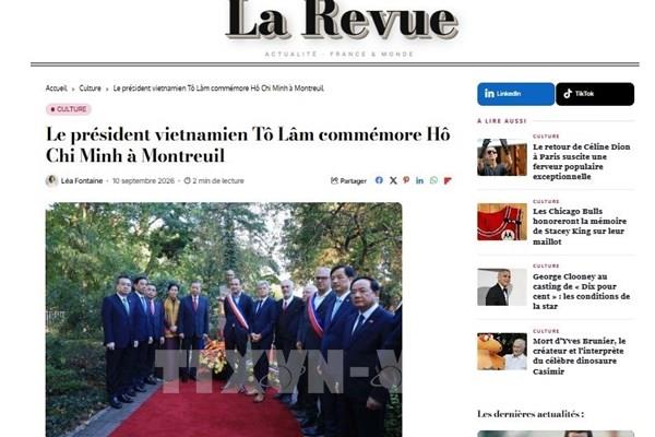 Truyền thông Pháp ghi nhận đà tăng tốc trong quan hệ Pháp - Việt