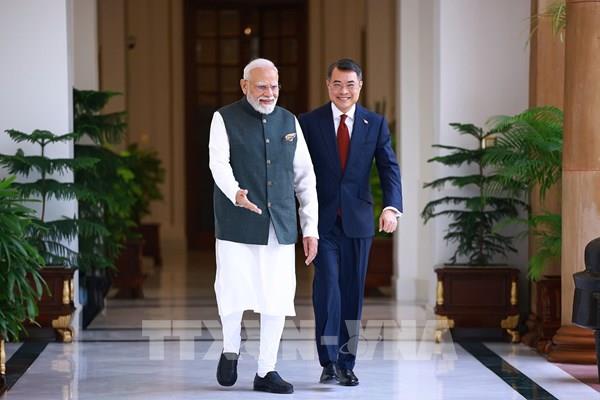 Thủ tướng Chính phủ Lê Minh Hưng hội đàm với Thủ tướng Ấn Độ Narendra Modi