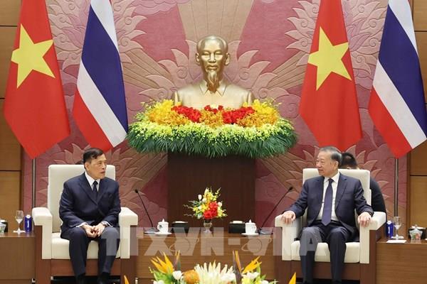 Tổng Bí thư, Chủ tịch nước Tô Lâm hội đàm với Nhà vua Thái Lan