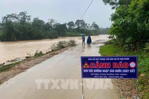 Thanh Hóa mưa lớn gây chia cắt nhiều nơi tại miền núi