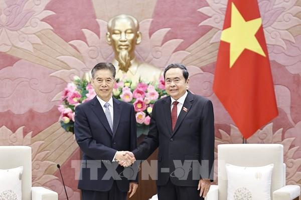 Chủ tịch Quốc hội Trần Thanh Mẫn tiếp Chủ nhiệm Ủy ban Tài chính và Kinh tế Nhân đại toàn quốc Trung Quốc