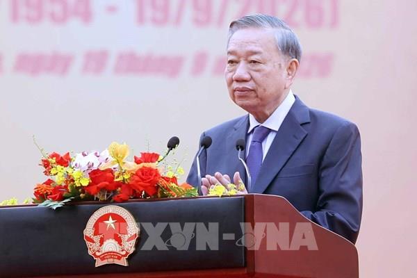 Phát biểu của Tổng Bí thư, Chủ tịch nước Tô Lâm tại Lễ kỷ niệm 72 năm Ngày Bác Hồ về thăm Đền Hùng và khánh thành Tượng đài “Bác Hồ với ngày hội non sông”