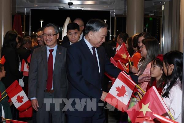Tổng Bí thư, Chủ tịch nước Tô Lâm bắt đầu thăm cấp Nhà nước tới Canada