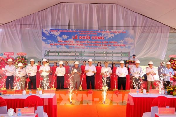 Khởi công khu tái định cư đầu tiên phục vụ dự án trọng điểm kết nối vùng Đồng Tháp Mười